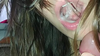 Slut Gulps Down Semen In Full - Installment Two