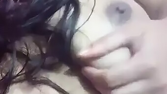 Big Natural Tits Bounce As 18-Year-Old Girl Masturbates