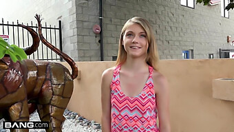 Hannah Hays, A Young And Slender Girl, Betrays Her Boyfriend In A Public Setting.