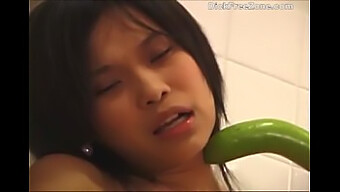 Emma'S Sensual Cucumber Play Leads To Unforgettable Orgasm