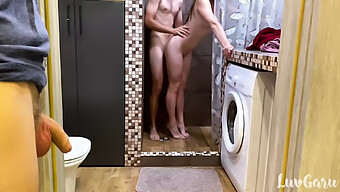 European Wife Squirts With Lover In Shower While Husband Watches