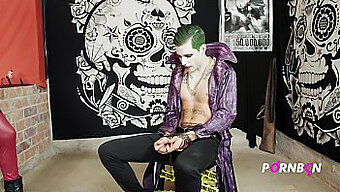 Spanish Harley Quinns In Fetish Threesome With Joker