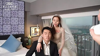 Aroused Bride In Seductive Wedding Gown Has Affair With Well-Endowed Man