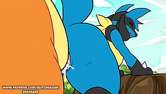 Charizard Penetrates Lucario'S Furry Pussy