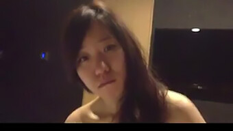 Korean College Girl Gives A Sensual Blowjob