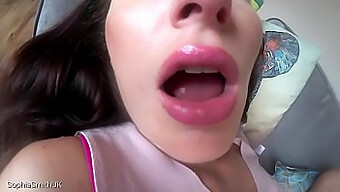 Pov จูบหน้าและเล่นลิ้นกับแฟนสาวสุดฮอต