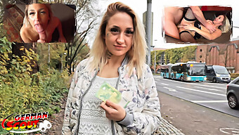 Demütigendes Streetcasting-Erlebnis Des Deutschen Teens Gina Mit Einem Prallbusigen Agenten