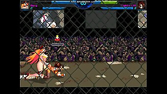 Рокси И Fighterlv1 Участвуют В Игровом И Сексуальном Соревновании.