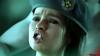 Jill Valentine Receives Intense Penetration From A Well-Endowed Futa