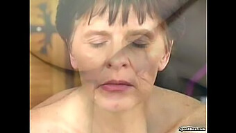 Old Granny Enjoys Deepthroating And Receiving Facial From Young Stud