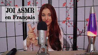 Das Englisch Untertitelte Asmr-Juck-Off-Anleitungsvideo Von Trish Collins Zeigt Eine Heiße Rothaarige Amateur-Teenagerin