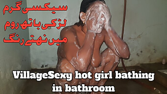 Sultry Pakistani Milf With Natural Big Breasts Takes A Bath