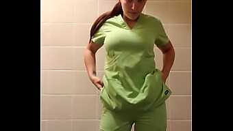 Naughty Nurse Gets Naughtier In Scrubs