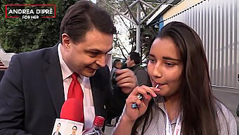 Unusual Video Of A Mexican Teen Girl Giving Oral Pleasure To Andrea Dipre With A Lollipop.