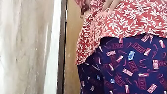 Indian Auntie Enjoys A Surprise Anal And Fingering Session In The Bathroom