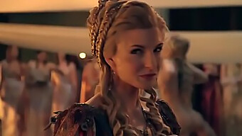 การรวบรวมความเสียวของเด็กสาวผมสีน้ําตาลใน Spartacus Season 2