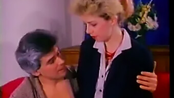 Vintage Blond Bomba Harryho Dívka V Chlupaté A Orální Akci