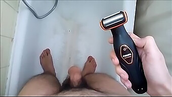 Hairy Stud Self-Pleasure Session In Bathroom Captured On Camera