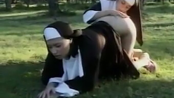 Homemade Video Of Nuns Succumbing To Temptation And Indulging In Lesbian Desires